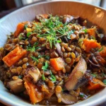 Vegan Lentil Mushroom Stew