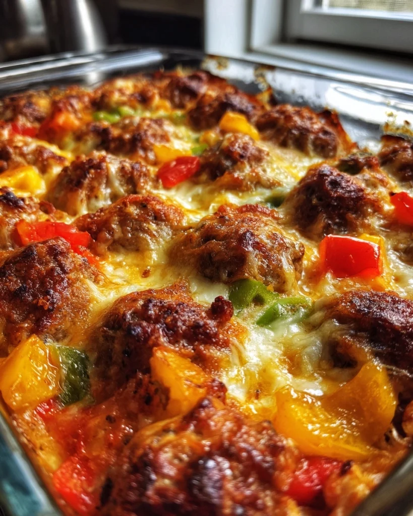 50-Minute Dump-and-Bake Meatball Casserole