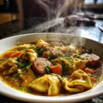 Cozy Autumn Tortellini Soup with Sausage: A Delight!