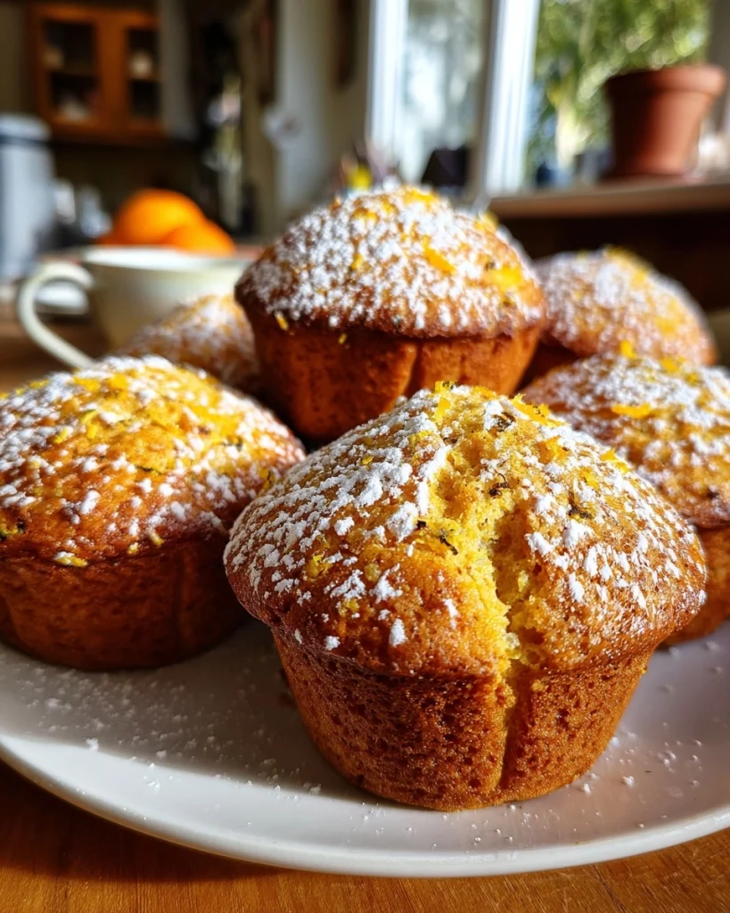 Cozy Morning Treat: Irresistible Orange Cardamom Muffins
