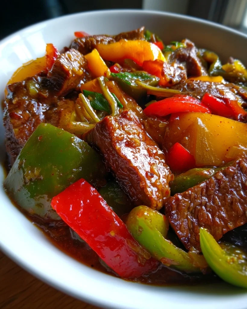 Crockpot Pepper Steak: A Simple