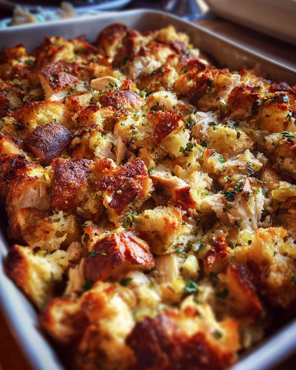 Easy Rotisserie Chicken Stuffing Casserole Made Simple!