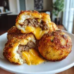Garlic Parmesan Cheeseburger Bombs