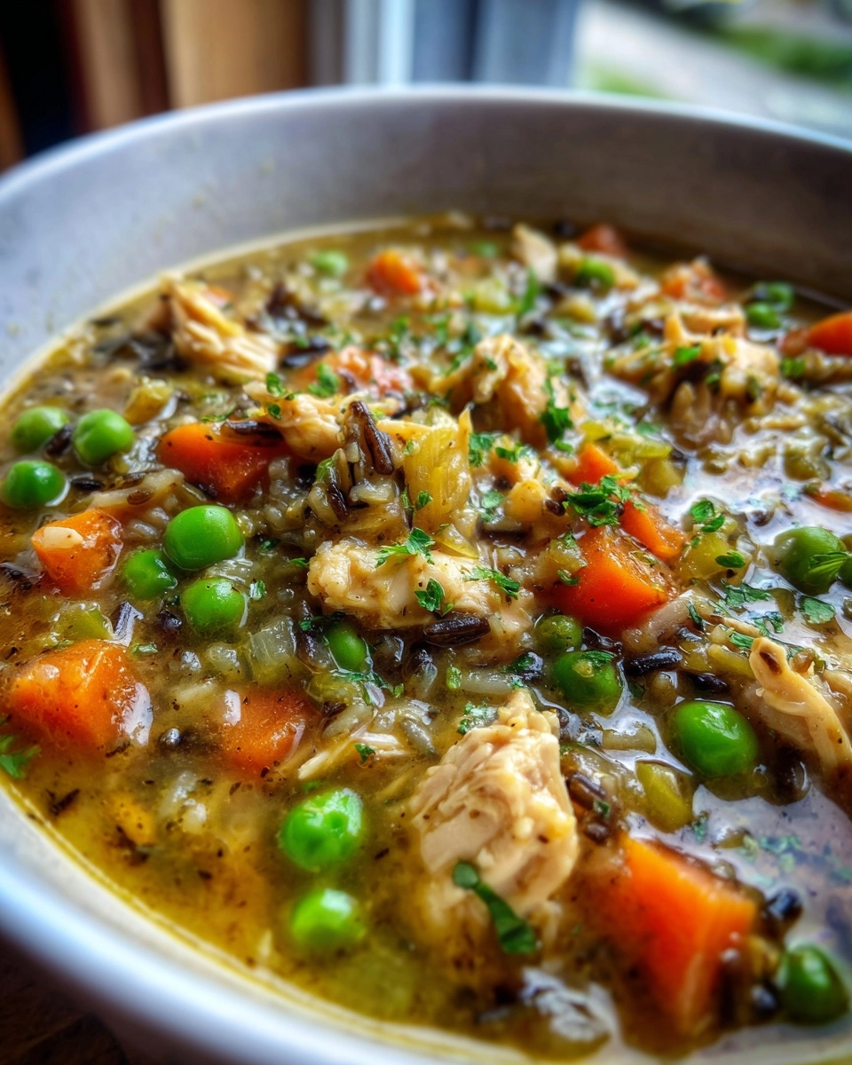 Hearty Chicken and Wild Rice Soup in 1 Pot
