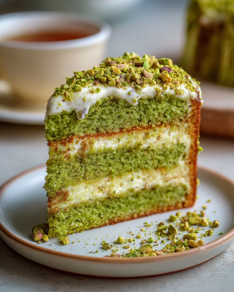 Irresistible Pistachio Cream Cake Recipe in 3 Simple Steps