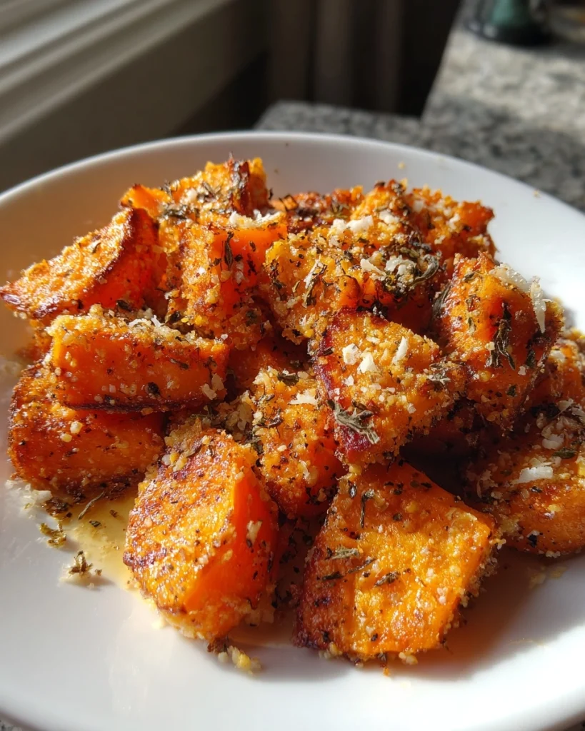 Roasted Sweet Potato with Garlic Parmesan: Simply Delicious!