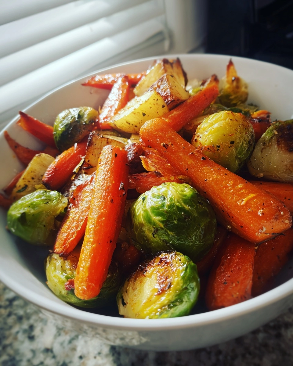 The Perfect Pairing: Roasted Carrots and Brussels Sprouts